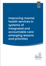 Improving mental health services in systems of integrated and accountable care: Emerging lessons and priorities